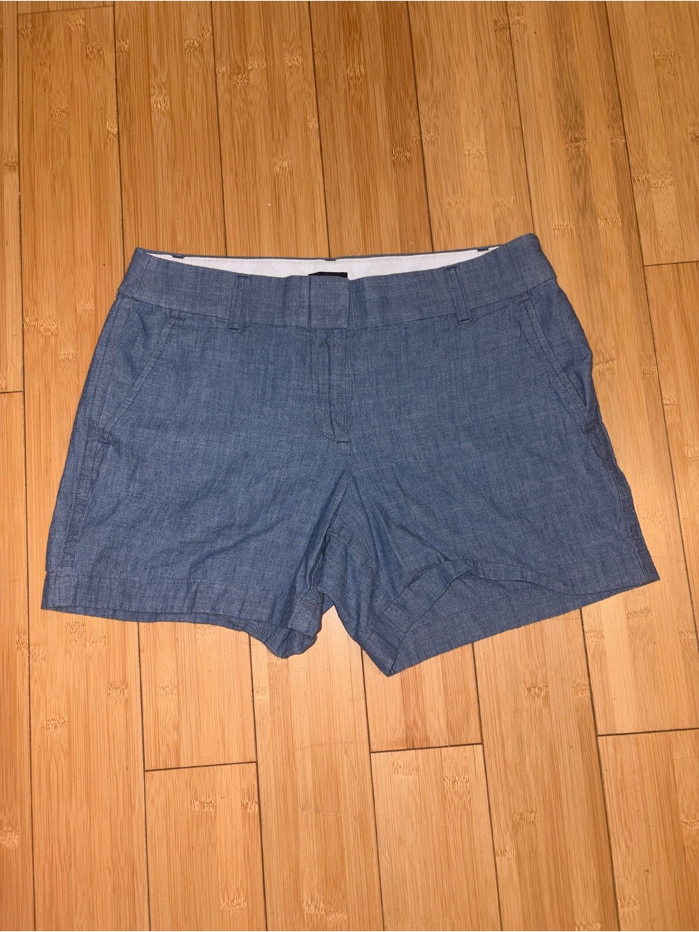 J. Crew Blue Casual Linen-Blend Shorts, NWOT